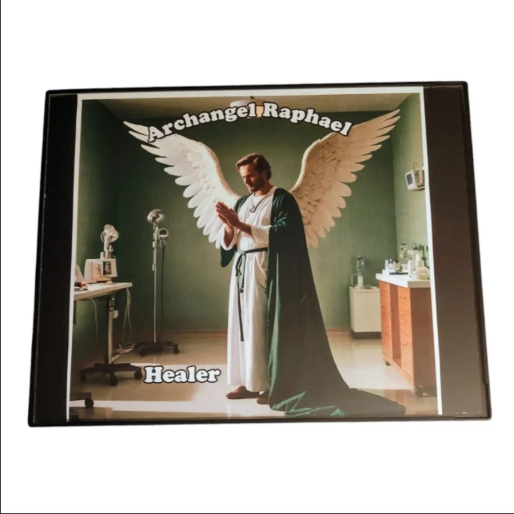 Archangel St Raphael in a Glass Front Frame 8x10 Picture AI wall